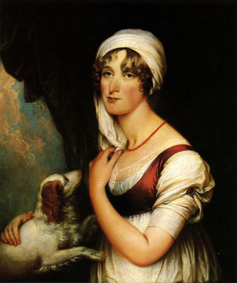 Sarah Trumbull with a Spaniel: 1802