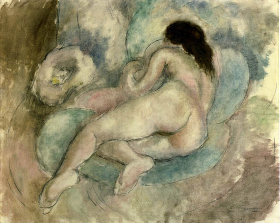 Female Nude Reclining: 1927