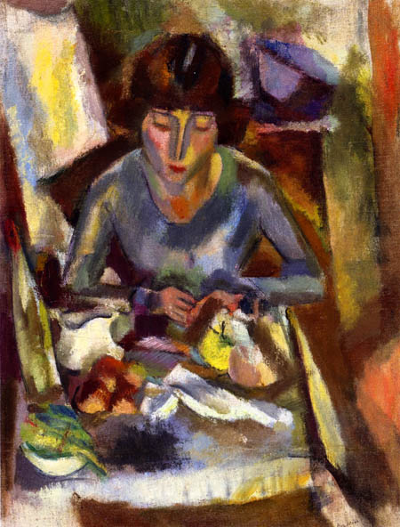 Hermine David at the Table: 1918