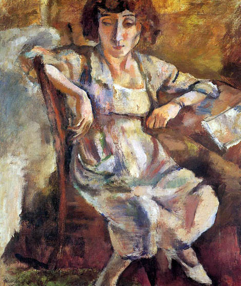 Hermine on a Chair: 1918