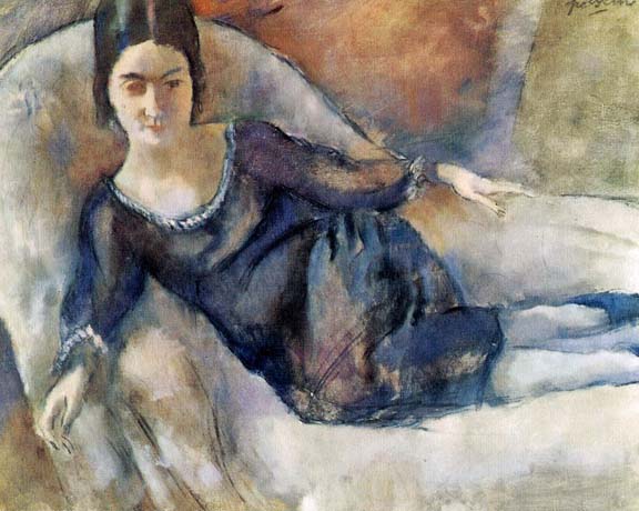 Lady on a Sofa: ca 1925