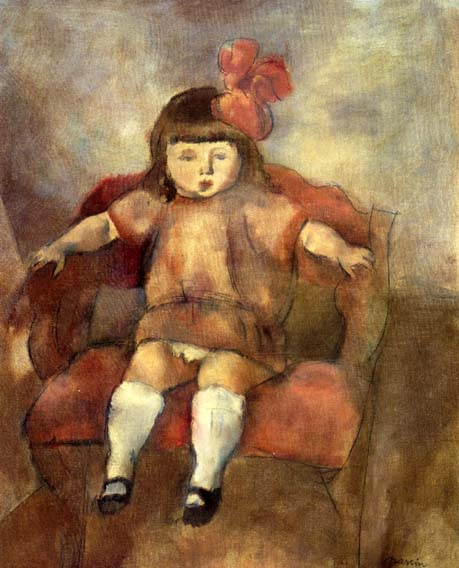 Little Girl on an Armchair: 1925