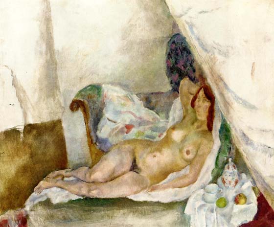 Nude with Drapery: 1914
