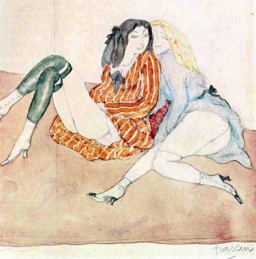Two Girls on the Ground: ca 1906-09