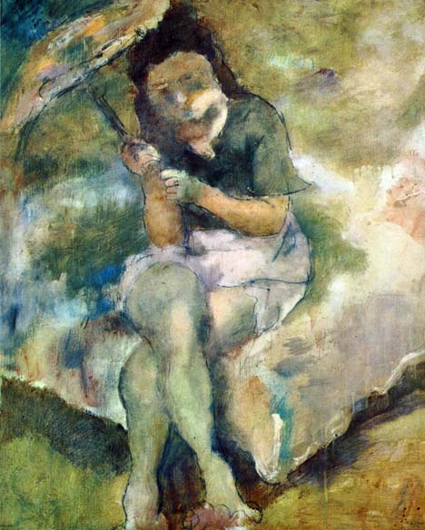 Woman with a Parasol: Date Unknown