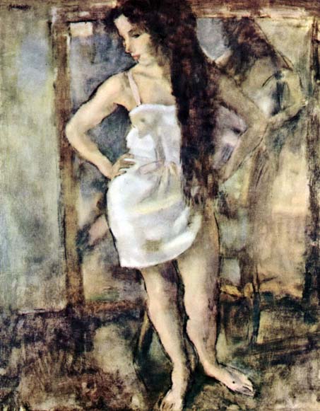 Young Girl Standing: ca 1923