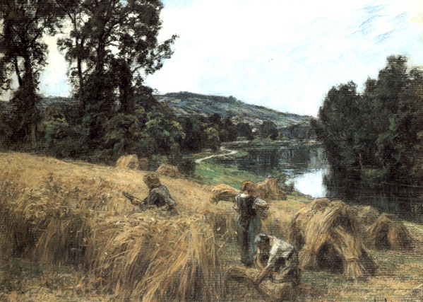 La Moisson pres de la Marne (The Harvest by the Marne): 1910