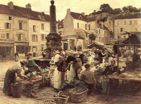 Le Marche de Chateau-Thierry (Chateau Thierry Market: 1879)