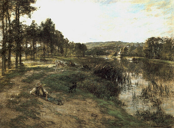 Troupeau au bord de l'eau (Herd at the Edge of the Water: 1904