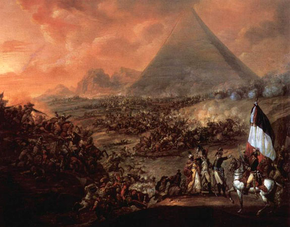Battle of the Pyramids by Francois-Louis-Joseph Watteau