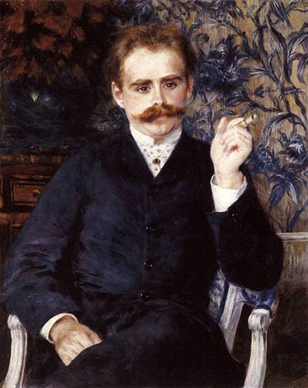 Composer Albert Cahen in a Portrait by Auguste Renoir: 1881