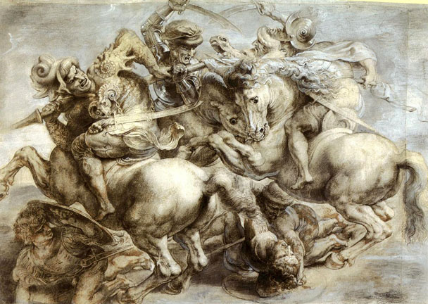Peter Paul Ruben's copy of the lost Battle of Anghiari