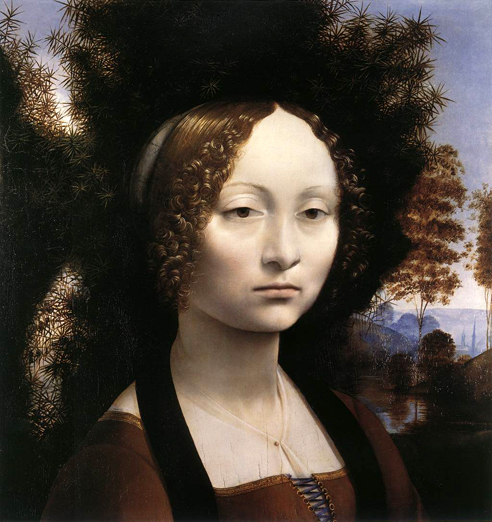 Portrait of Ginevra de Benci: 1474-78