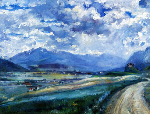 Inn Valley Landscape: 1910