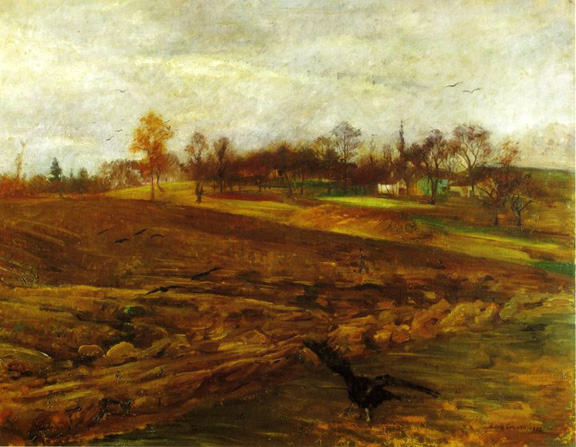 Large Landscape with Ravens: 1893