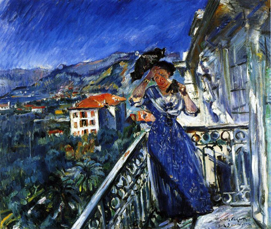 On the Balcony in Bordighera: 1912
