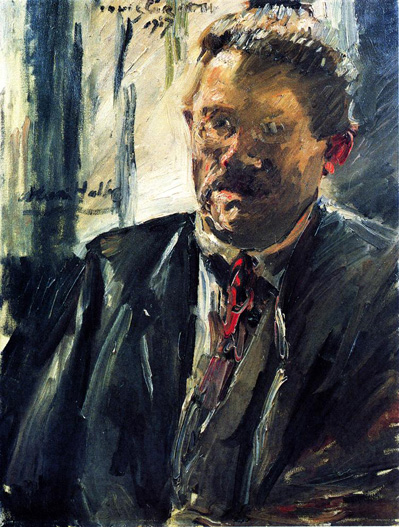 Portrait of Max Halbe: 1917