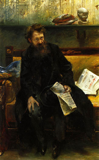 Portrait of the Poet Peter Hille: 1902