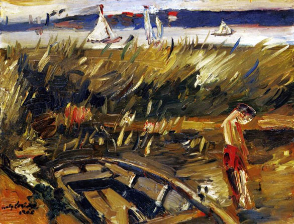 Punt in the Reeds at Muritzsee: 1915