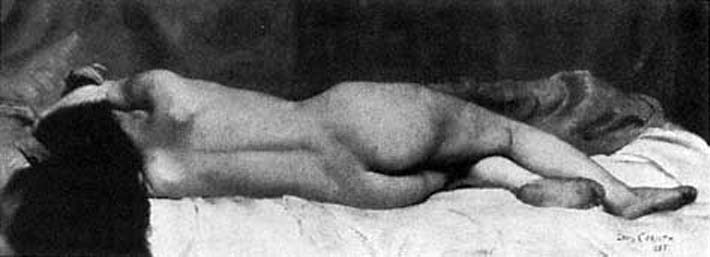 Reclining Female Nude: 1887