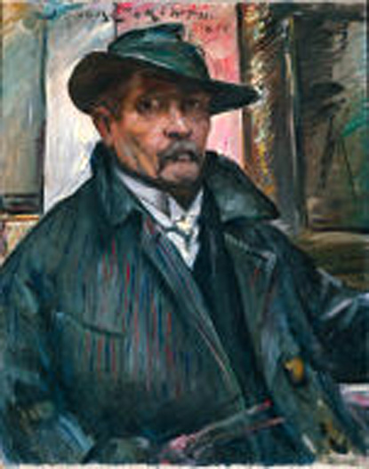 Self-Portrait with Hat and Coat: 1915