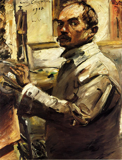 Self Portrait in a White Smock: 1918