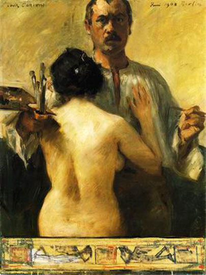 Self Portrait with Model: 1903