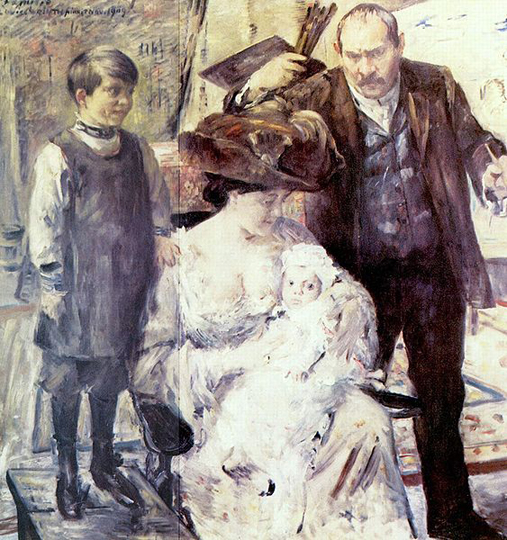 The Artist and his Family: 1909