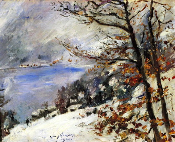 The Walchensee in Winter: 1923