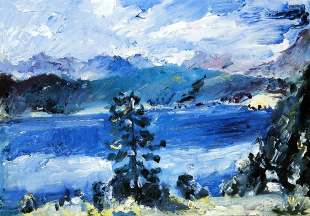 The Walchensee with a Larch Tree: 1921