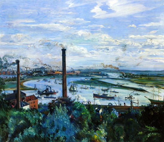 View of the Kohlbrand, Hamburg: 1911