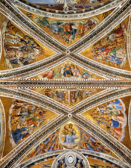 Ceiling Frescoes in the Chapel of San Brizio:  1499-1502