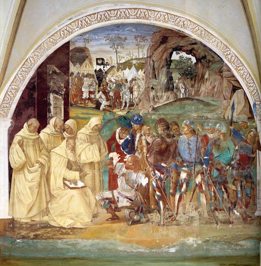 Life of Saint Benedict Scene 27 Benedict Discovers Totila's Deceit:  1499-1502