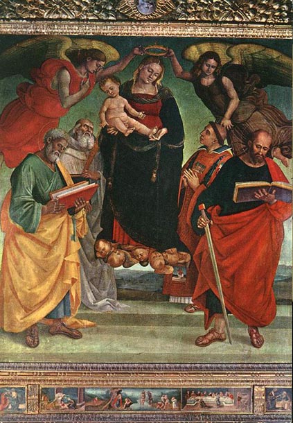 Madonna and Child with Saints:  1484