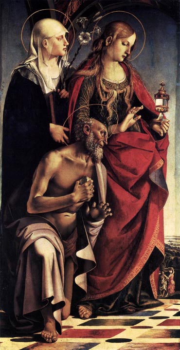 Saint Augustine Altarpiece (Left Wing):  1498