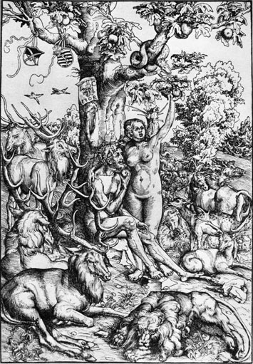 Adam and Eve - Woodcut: 1509