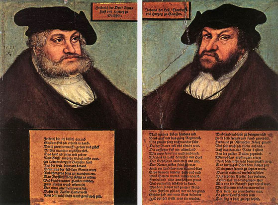 Portraits of Johann I and Frederick III: 1533