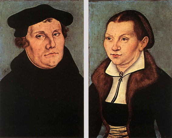 Portraits of Martin Luther and Catherine Bora: 1529