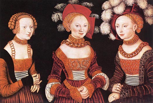 Saxon Princesses - Sibylla, Emilia, and Sidonia: 1535