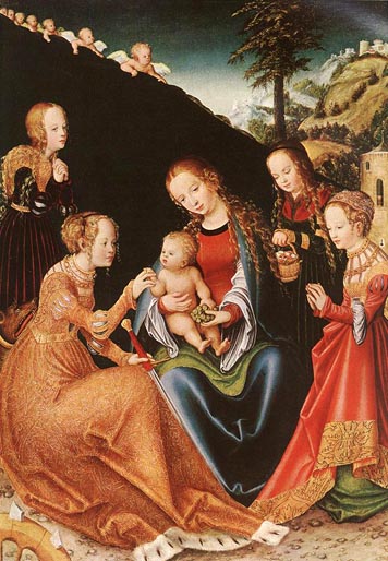 The Mystic Marriage of Saint Catherine: ca 1516