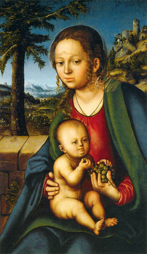 Virgin and Child with a Bunch of Grapes: 1509-10