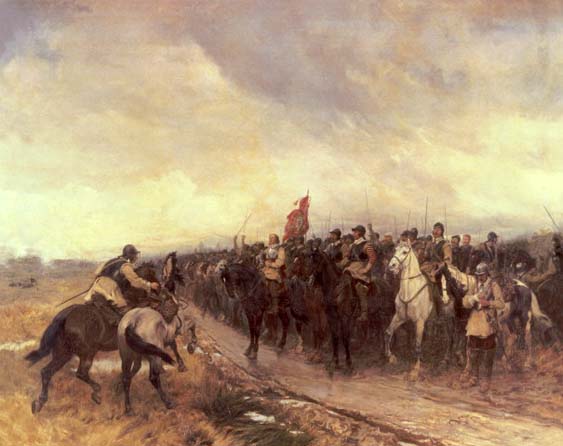 Cromwell at Dunbar by Andrew Carrick Gow