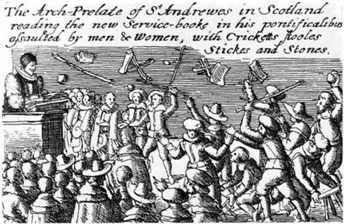 Riot against Anglican Prayer Book: 1637