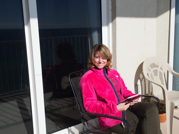 Nicole on the Balcony