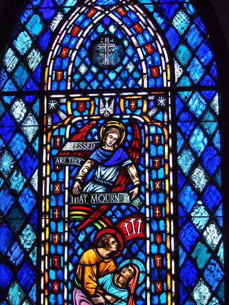 Stained Glass Window from the Original Church