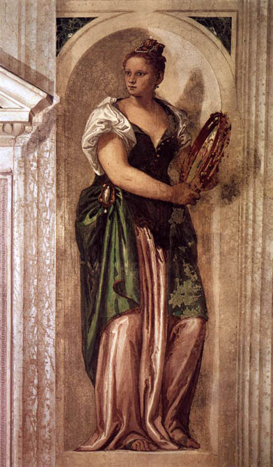 Muse with Tambourine:  1560-61