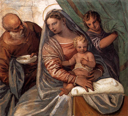 The Holy Family (Madonna della pappa): 1560-61