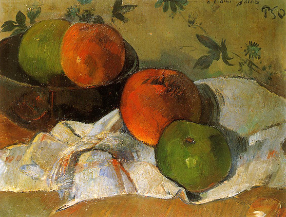Apples and Bowl: 1888