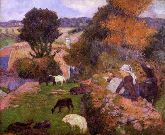 Breton Shepherdess: 1886