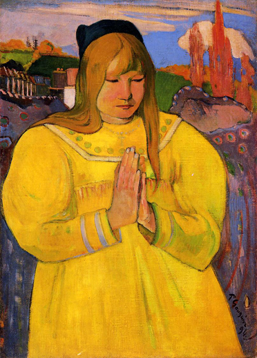 Breton Woman in Prayer: 1894